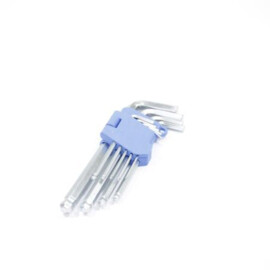 HEX KEY SET IN CLIP 9PCS BALL POINT 1,5-10MM